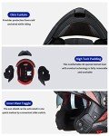 ILM Modular Full Face Motocross Helmet - Matte Black