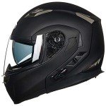 ILM Bluetooth Modular Full Face Helmet - Matte Black