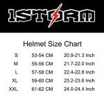 1Storm Dual Sport Full Face Motocross Helmet - Black