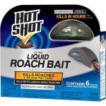 Hot Shot Liquid Roach Bait, 6-Count, Powerful Killer