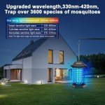AMUFER Indoor/Outdoor Bug Zapper with 3 Control Technologies