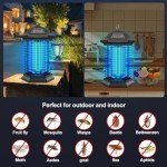 AMUFER Indoor/Outdoor Bug Zapper with 3 Control Technologies