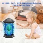 AMUFER Indoor/Outdoor Bug Zapper with 3 Control Technologies