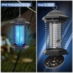 AMUFER Indoor/Outdoor Bug Zapper with 3 Control Technologies