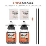 Outdoor Fly Trap 2-Pack with Dissolvable Non-Toxic Bait