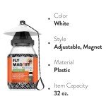 Outdoor Fly Trap 2-Pack with Dissolvable Non-Toxic Bait