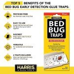 Harris Bed Bug Detection Glue Traps - 4 Pack