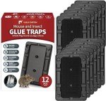 Sticky Mouse & Insect Traps - 12 Pack