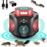 Ultrasonic Mouse Repellent with LED Strobe Light