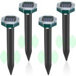 Solar Ultrasonic Mole and Rodent Repellent (4-Pack)