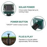 Solar-Powered Ultrasonic Mole and Vole Repellent 4-Pack