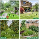 Solar-Powered Ultrasonic Mole Repellent Stakes - 4 Pack