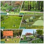 Solar-Powered Ultrasonic Mole Repellent Stakes - 4 Pack