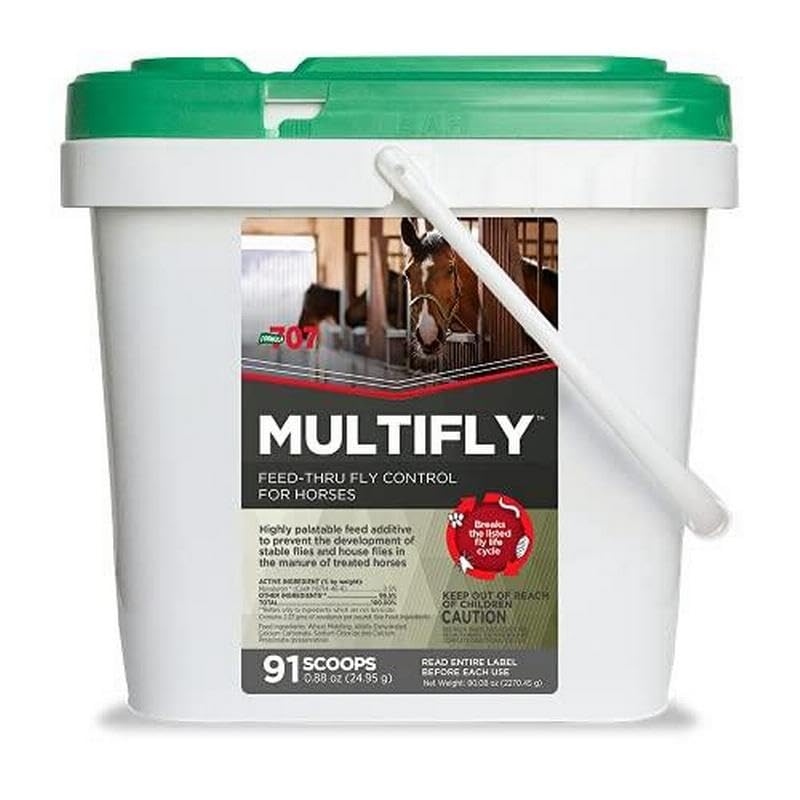 MultiFly Feed-Thru Fly Control Pellets for Horses - 5 lb Bucket