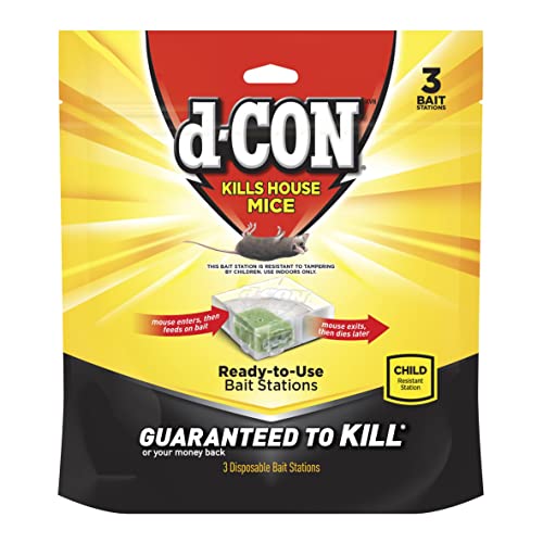 3-Pack d-Con Disposable Mouse Bait Stations, 0.5 Oz