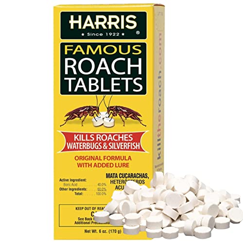Harris Roach Tablets - Boric Acid Killer with Lure