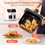 Beelicious® 5.8QT 12-in-1 Digital Air Fryer