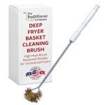 Brass Bristle Deep Fryer Cleaning Brush