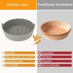 OUTXE 2-Pack Silicone Baking Tray for Air Fryers