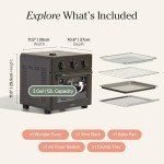 Compact 6-in-1 Air Fryer and Toaster Oven