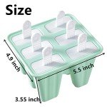 Silicone Popsicle Molds - 6 Reusable Ice Pop Makers