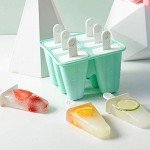 Silicone Popsicle Molds - 6 Reusable Ice Pop Makers