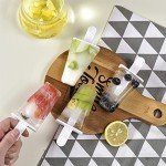 Silicone Popsicle Molds - 6 Reusable Ice Pop Makers