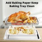 Large Stainless Steel Air Fryer Basket & Tray
