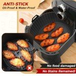 3-Pack Reusable Air Fryer Silicone Liners