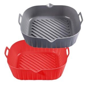 Silicone Liners for Air Fryer - 8 Inch, 2 Pack