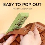 Non-Stick Silicone Chocolate Bar Molds - Set of 2