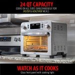 Deco Chef 24QT Stainless Steel Air Fryer Oven