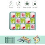 Silicone Ice Cube Trays Set of 2 - BPA Free