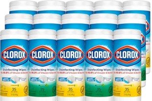 Clorox Disinfecting Wipes Pack of 15, 35 Count