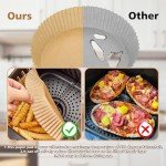 100 Pcs Non-Stick Air Fryer Parchment Paper Liners