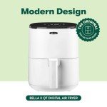 BELLA 3 Qt Touchscreen Air Fryer Oven 5-in-1