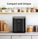 TOKIT 4.8QT Compact Air Fryer with Recipes