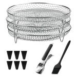 7.8" Round Air Fryer Basket Set - 3 Pack