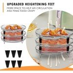 7.8" Round Air Fryer Basket Set - 3 Pack