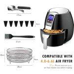 7.8" Round Air Fryer Basket Set - 3 Pack