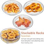 7.8" Round Air Fryer Basket Set - 3 Pack