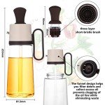 3-in-1 Glass Oil Dispenser with Silicone Brush