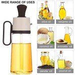 3-in-1 Glass Oil Dispenser with Silicone Brush