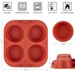 Non-Stick Silicone Egg Bite Muffin Pans - 2 Pack