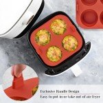 Non-Stick Silicone Egg Bite Muffin Pans - 2 Pack