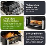 Elite Gourmet Dual Zone Air Fryer Oven 11QT