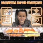 Eyourlife Stainless Steel Air Fryer Basket 12.8"x9.6