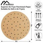 Numola Disposable Air Fryer Parchment Paper Liners
