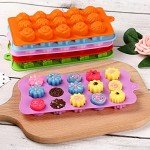 Flower Shape Silicone Chocolate Candy Molds Set