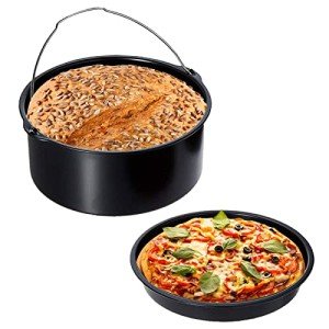 2-Piece 6 Inch Non-Stick Air Fryer Cake Pans